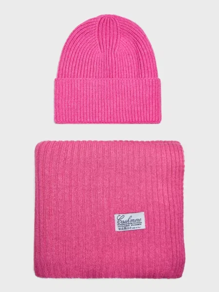 Шапка Cashmere розовая