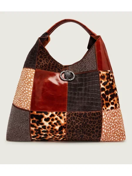 Kurt Geiger De piele geantă shopper The Chelsea | piele întoarsă maro