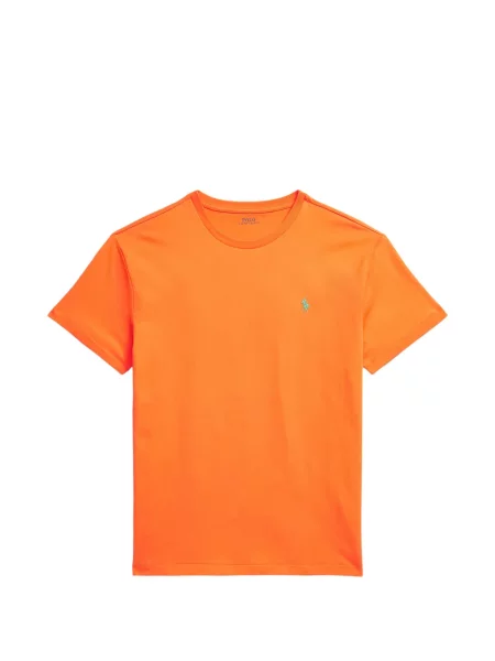 Tricou polo Polo Ralph Lauren cu glugă cu blană cu broderie roșu