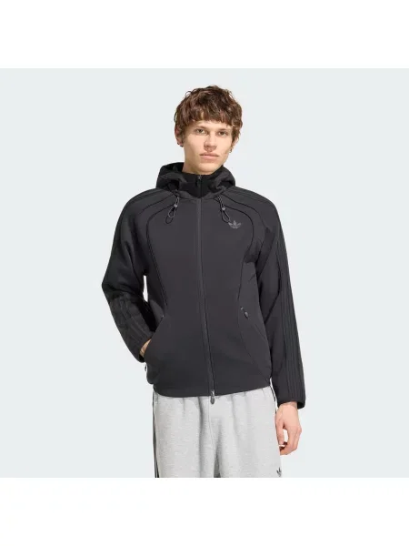 ADIDAS ORIGINALS Tepláková bunda Teamgeist čierna