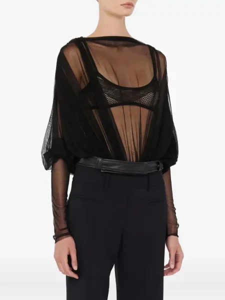 Body Christopher Esber transparente negru