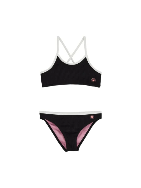 WE Fashion Bikini rózsaszín / fekete fehér