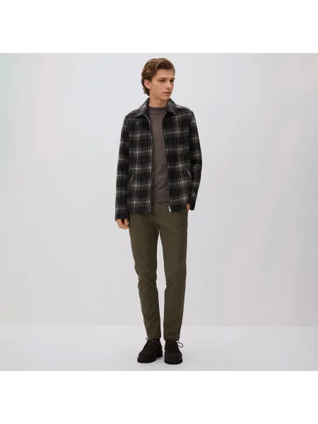 Reserved Kalhoty chino slim fit pudrově hnědá