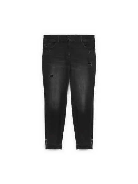 Skinny małe mały jeansy skinny Fiorella Rubino czarne