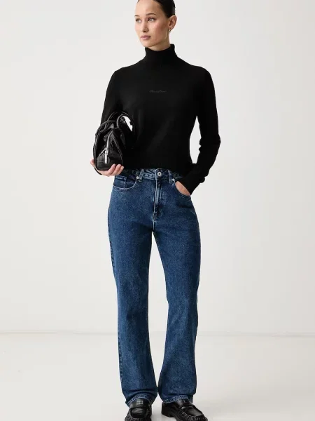 Karl Lagerfeld Jeans rifle straight dámske modrá