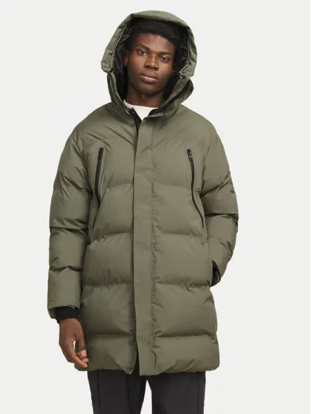 Jack&Jones Pūkinė striukė Alpha žalia