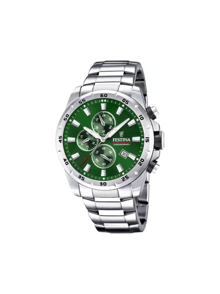 Festina Hodinky Chrono Sport Stříbrná zelené