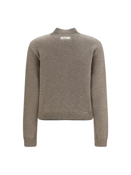 Sweter Jacquemus z kaszmiru beżowy
