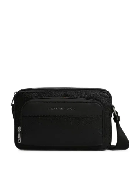 Geantă crossbody Tommy Hilfiger cu autograf negru