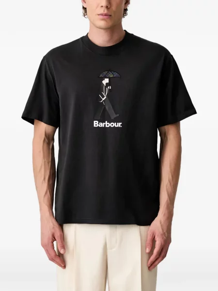 Tricou Barbour cu imagine negru