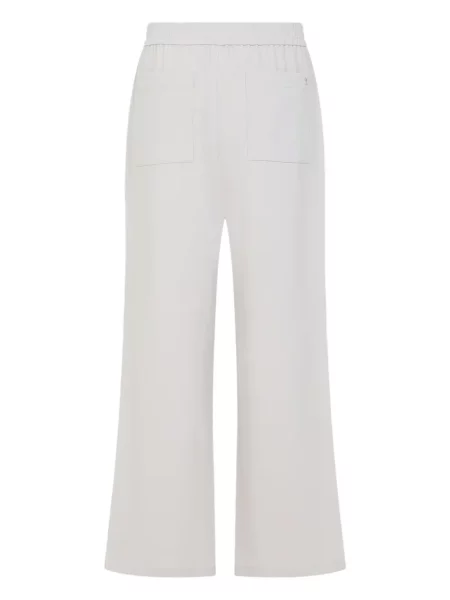 Pantaloni Ami Paris alb
