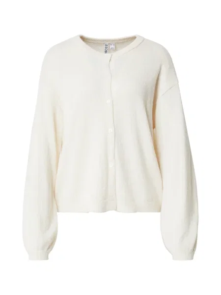 PIECES Geacă tricotată PCNAOMI natural alb