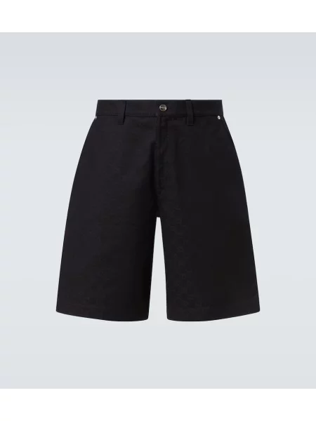 Bermudy Gucci żakardowe czarne
