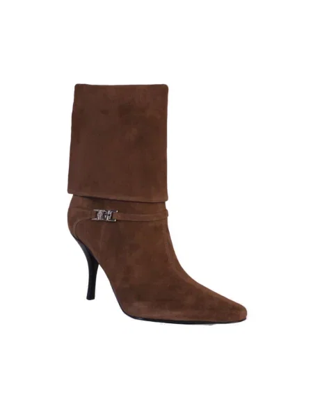 Buty do kostki Guess zamszowe brązowe