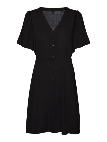 VERO MODA Rochie ALBA negru alb