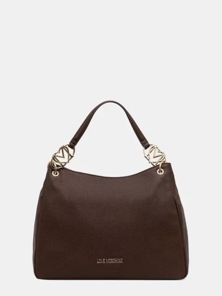 Love Moschino geantă shopper pentru femei cu imitație de piele maro