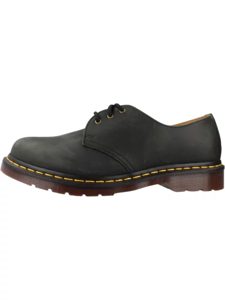 Półbuty Dr. Martens skórzane zielone