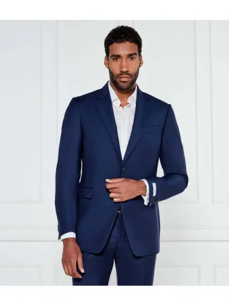 TIGER OF SWEDEN Gyapjú zakó JUSTIN kék