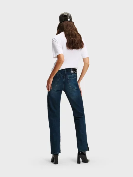 Прямі джинси Karl Lagerfeld Jeans бавовна/еластан синій