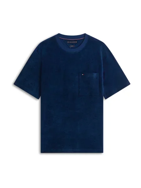 TOMMY HILFIGER Tričko námornícka modrá / červená biela