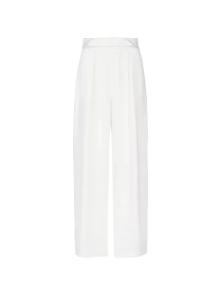 Pantaloni Tessitura Body Couture alb