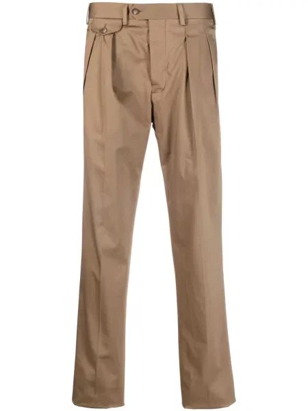 Pantaloni Lardini plisate maro