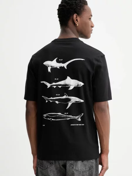 Hugo Blue tricou Nofishix negru