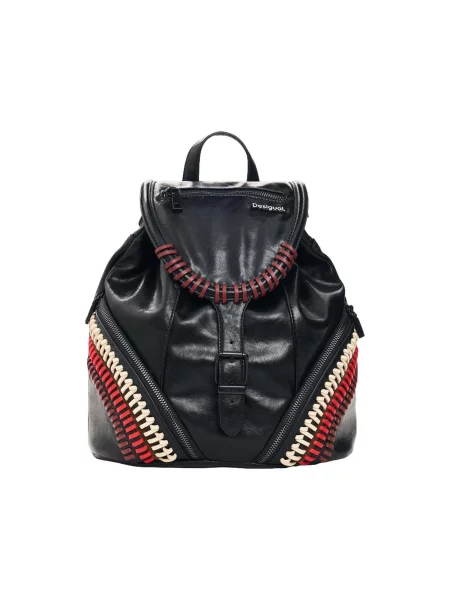 Desigual Rucsac crem / roșu vin / roşu închis negru