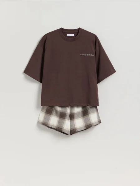 Reserved Pijama din două piese maro