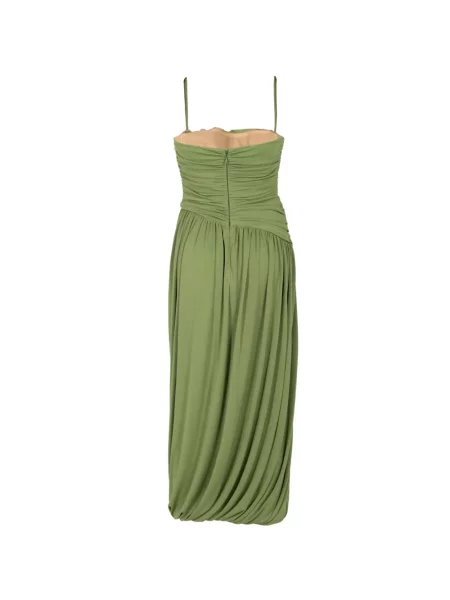 Rochie midi Cinq A Sept cu volane verde