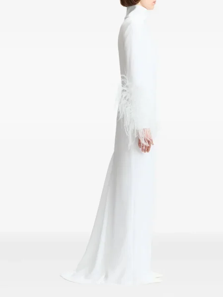 Rochie 16arlington cu pene alb