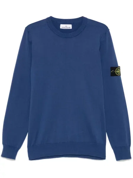 Pulover Stone Island cu strasuri albastru