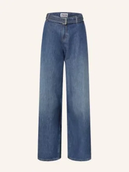 Pnts Dżinsy Z Szerokimi Nogawkami The Gent blau