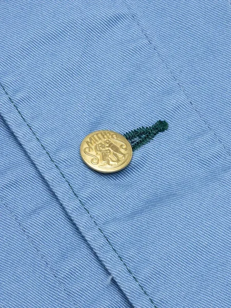 Geacă Needles din țesătură twill albastru