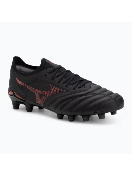 Ghete de fotbal pentru bărbați Mizuno Morelia Neo IV β Japan Fg black/morelia red/black negru
