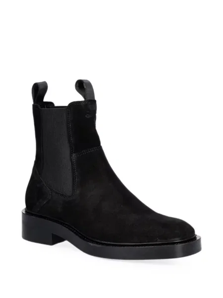 Botine chelsea Gant din piele de căprioară negru
