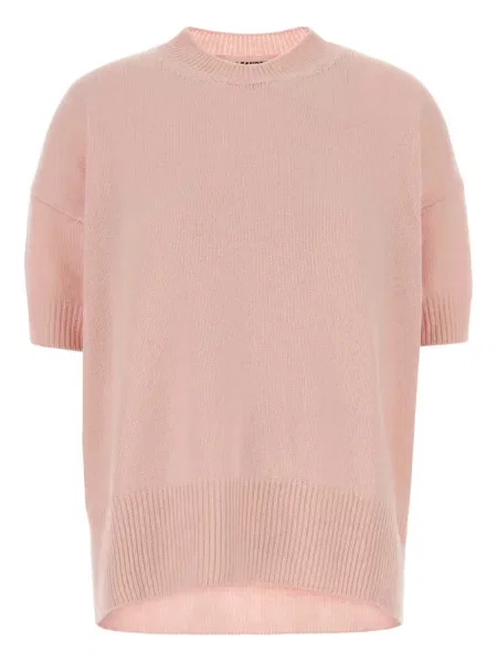 Sweter Jil Sander z kaszmiru różowy