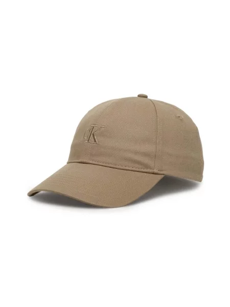 Capac Calvin Klein Monogram Embroidery Baseball Cap Desert Taupe/ Contrast Logo Universal maro