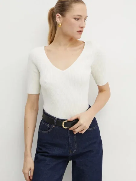 Boss Orange pulover femei light bej