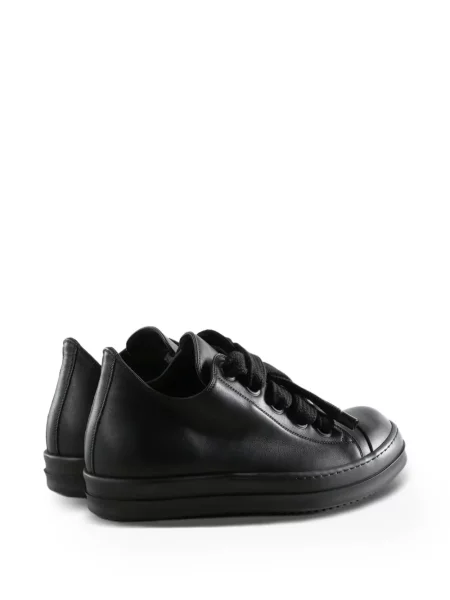Кожени маратонки Rick Owens с връзки черно