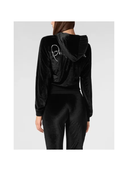 Sweter Philipp Plein z kapturem czarny