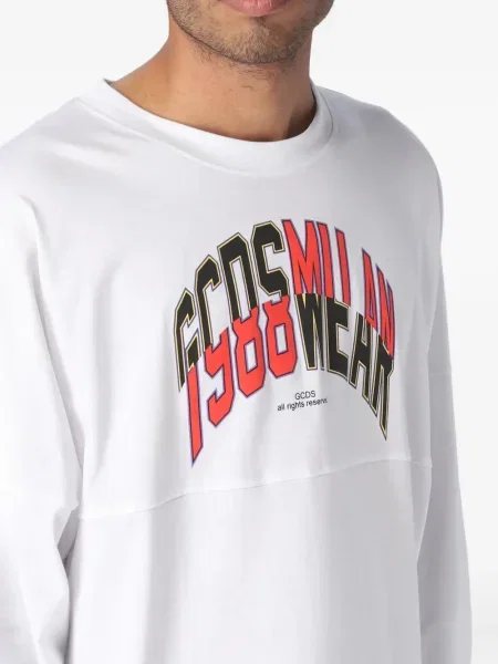 Tricou Gcds lung alb
