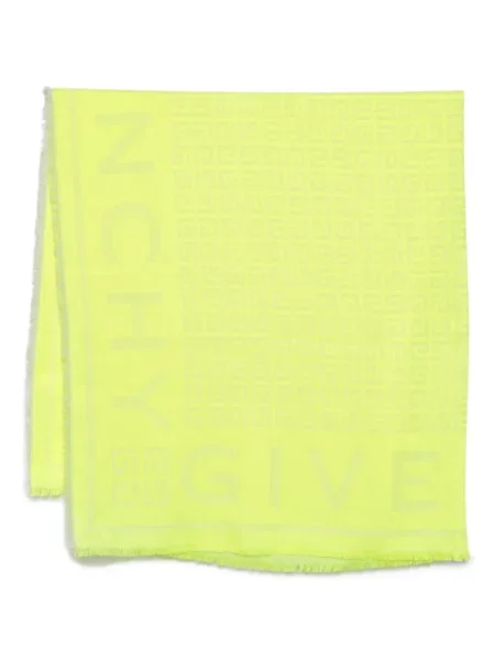 Fular Givenchy din jacard galben