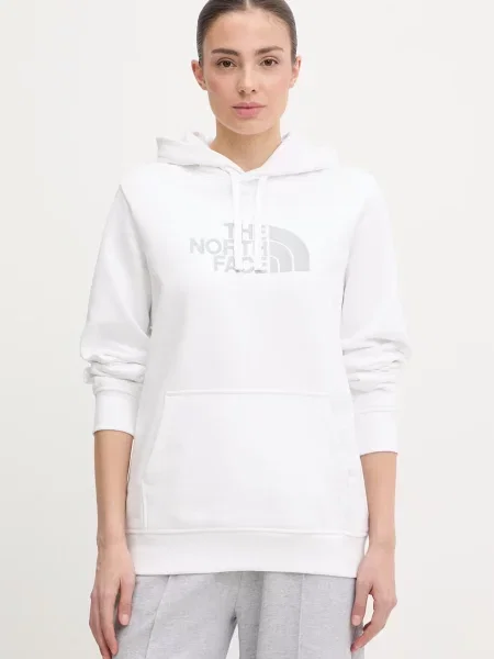 The North Face hanorac cu glugă pentru femei cu DREW PEAK alb