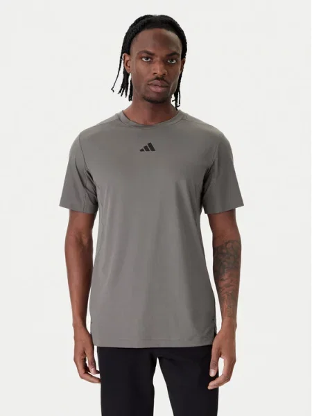 KOSZULKA PrimeLift 3 STRIPES szara