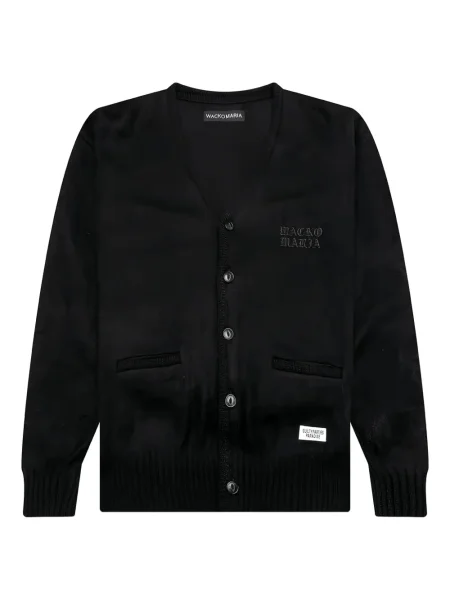 Haftowany kardigan Wacko Maria czarny
