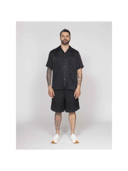 Koszula Emporio Armani z wzorem paisley biznesowa czarna