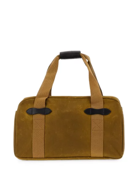 Geantă Filson din canvas cu autograf maro