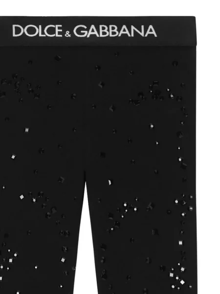 Legginsy dziecięce Dolce And Gabbana czarne