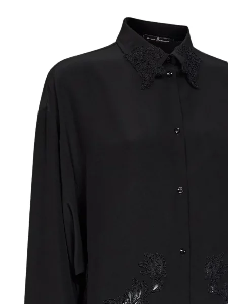 Cămașă Ermanno Scervino din dantelă negru